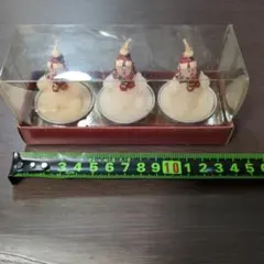 スノーマン雪だるまキャンドル 3個セット クリスマス