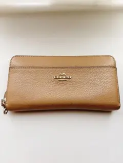 COACH 長財布 ラウンドファスナー ベージュのサムネイル