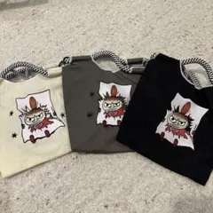 ムーミンリトルミーバッグ刺繍 ショルダーバッグ　新品　ブラック　2WAY 人気
