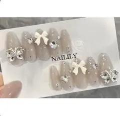 現品 即購入可 ネイルチップ ワンホン キラキラ 蝶々 ガーリー 韓国 量産型