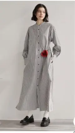 ロペピクニック　シャツワンピース　長袖