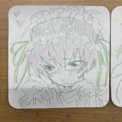 斉木楠雄のサイ難 イラスト 3枚セット 手描き 可愛い