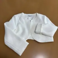 any FAM キッズ ボレロ ジャケット ホワイト 120cm