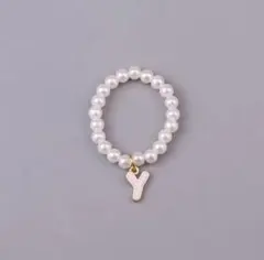 Labubu 10cmサイズ向け・イニシャル「Y」付きミニネックレス