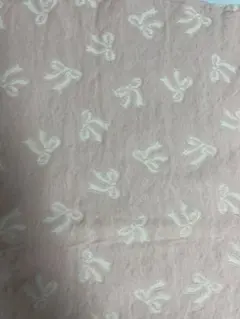 リボン柄生地