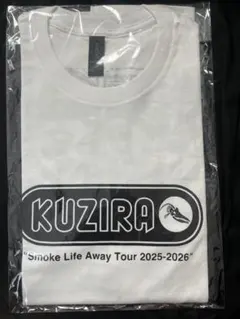 KUZIRA smoke life away ツアーロゴ入りホワイトTシャツXL - メルカリ