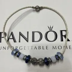 Pandoraブレスレット、チャーム12個付き
