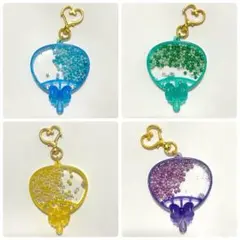 うちわ　オイルキーホルダー　オイルチャーム