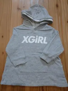 XGIRL グレー フード付きワンピース 90