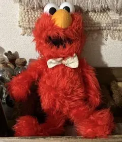 ヴィンテージ セサミストリート エルモ ぬいぐるみ ファー 50cm