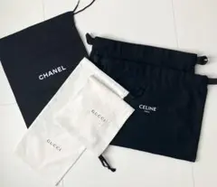 CHANEL GUCCI CELINE 巾着袋セット