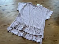 ★ 新品　タグ付き　ブランシェス　フリル付き薄いピンクTシャツ 140