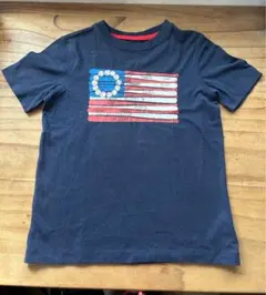 GAPアメリカ国旗デザイン Tシャツ ネイビー 120
