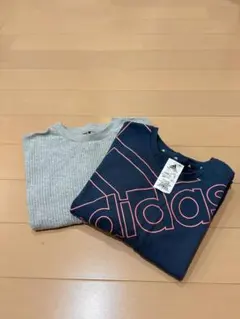 adidas 子供用トップス2点セット