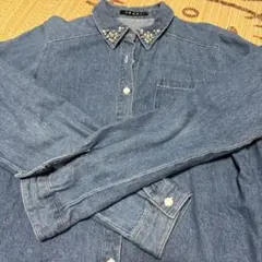 INGNI イング　ビジューデニムシャツ M