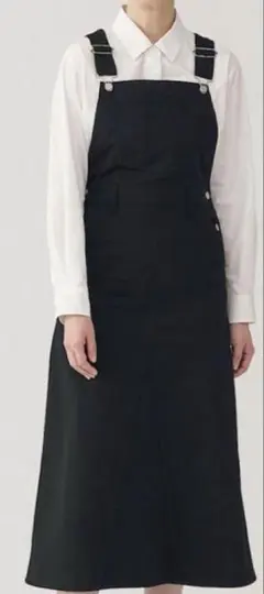 無印良品　サロペット　黒