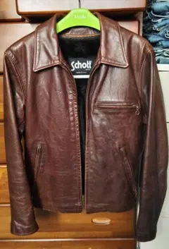 Schott レザージャケット642 サイズ34 ブラウン