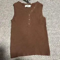 AZUL BY MOUSSY 茶色　タンクトップ　トップス
