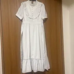 evelyn エブリン ドット柄 ドット柄ワンピース ロングワンピース