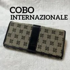 COBO （コボ インテルナツィオナーレ）キャンバス×レザー 本革長財布のサムネイル