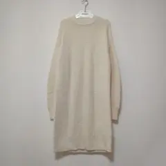 美品 ナノ&コーnano&co ground floor ふんわりニットワンピー