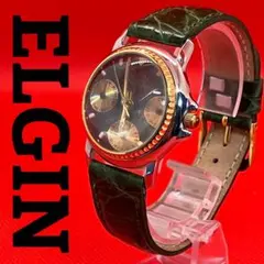 良品 ELGIN エルジン クォーツ 腕時計 メンズ 稼動品 新品電池のサムネイル