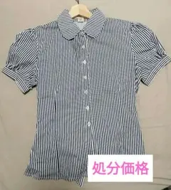 古着　パフスリーブ半袖シャツ