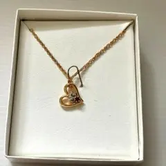 NINA RICCI ニナリッチ ハートモチーフ ネックレス ゴールド 箱付き