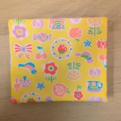 移動ポケット 花柄 黄色