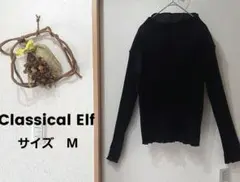 【Classical Elf】新品★メロウ加工 長袖カットソー ブラック2WAY
