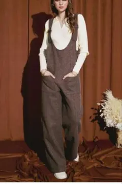 ALEXIA STAM アリシアスタン　フロントポケットサロペット