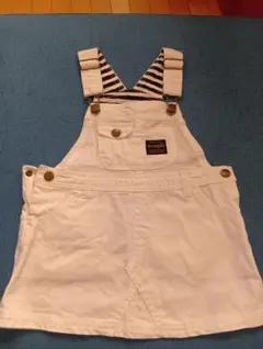 Wrangler ホワイトオーバーオールスカート
