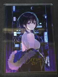 ぶいすぽっ！一ノ瀬うるは 6周年記念複製箔押し サイン入りポスト