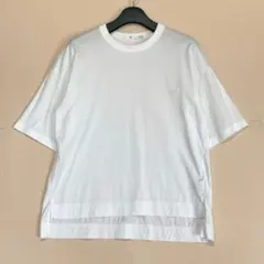 UNIQLO ➕J スーピマコットンオーバーサイズＴ（5分袖） ホワイト M