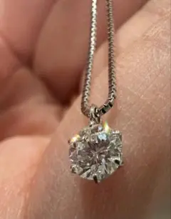 Dカラー／Excellent／ダイヤモンド0.35ct ネックレス Pt850