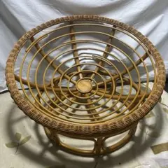 美品 ニトリ廃盤 パパサンチェア 一人掛けソファ ラタン 籐 リラックス