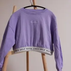 【新品未使用】マーベル ジュニアショート丈シャツ 150cm ラベンダー