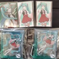 プロセカ　初音ミク　スシロー　クリアポーチ　ステッカー　クリアカード