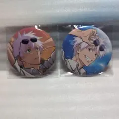 呪術廻戦　セガラッキーくじ　E賞缶バッジ　五条悟　明昼の刻・黄昏の刻