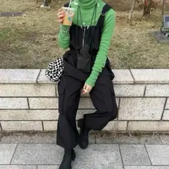 Little suzie フィッシャーマンジャンプスーツ little suzie” Fisherman Jumpsuit/Black - メルカリ