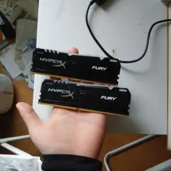 HYPERX FURY DDR4 8GB 3733 メモリ 2枚セット HyperX Fury (HX437C19FB3A/8) Memory 3733 MHz DDR4 CL19 DIMM 1R x 8 メモリー