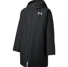 美品　アンダーアーマー　ベンチコート　140 黒　ブラック　防寒着　サッカー