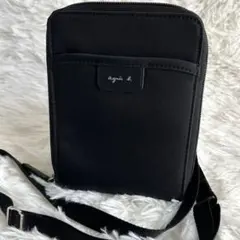 agnes b. アニエスベー マルチポーチブラック スマホショルダー