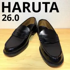 【美品】HARUTA ハルタ ローファー 6550 3E 26cm ブラック