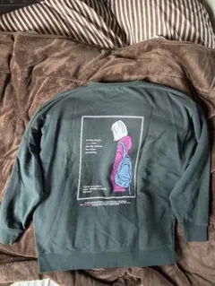 Confirm バックプリントスウェットカットソー フリーサイズ 長袖