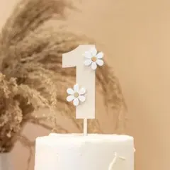 ケーキトッパー　レターバナー　ナンバー 1 1歳誕生日　バースデイ