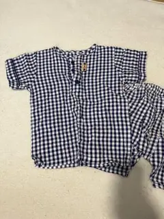 半袖チェック柄パジャマ 95cm
