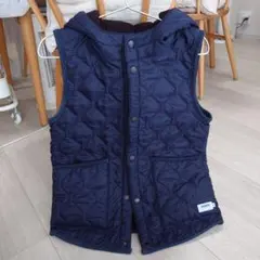 ARMENアーメン キルティングベスト ネイビー サイズ0