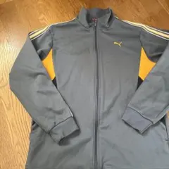 Puma ジップアップジャケット グレー/イエロー
