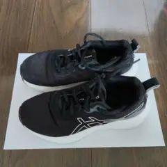 ASICS キッズ スポーツシューズ　レーザービームMO(ブラック✕ホワイト)